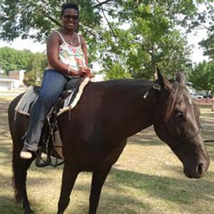 Woman Riding Pony